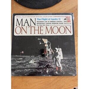 Flight to the Moon Record Album Official NASA Apollo 11 Landing Sealed Vinyl LP